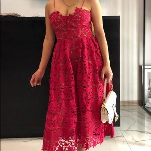 3D floral dress custom made